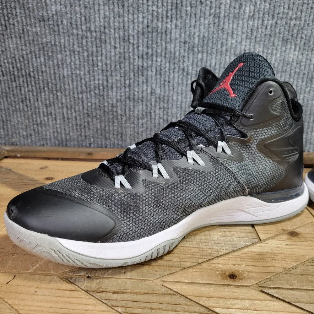 Nike Air Jordan Super Fly 3 Flight Plate Size 13 Black Gray Red Shoes 684933-005